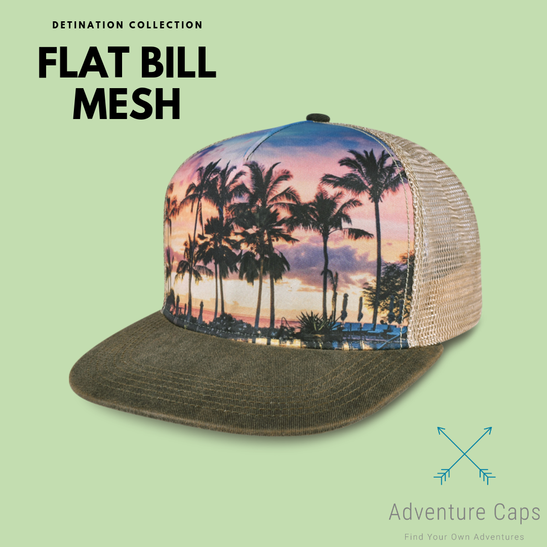 Palm Flat Bill Mesh | Classic Snapback