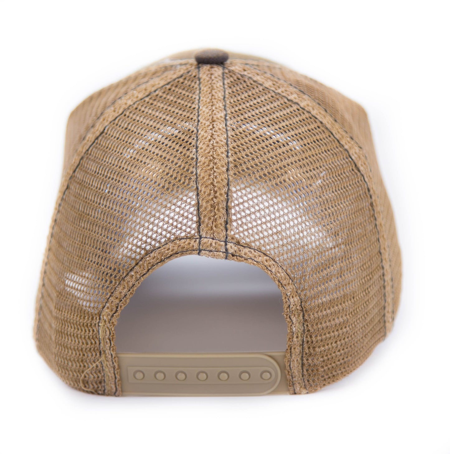Structured Overdye Trucker Hat with Plastic Snap Closure