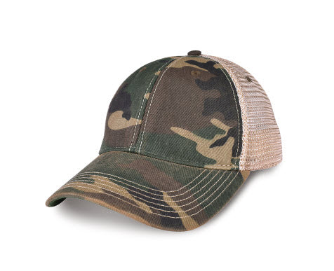 Decaying Wash Trucker hat with plastic snap-ODMS( 23 colors )
