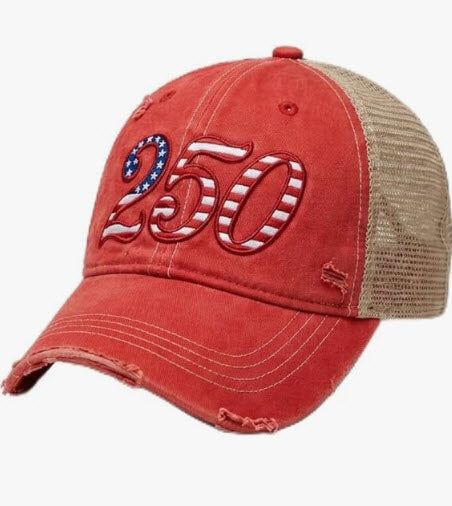 America 250 Distressed Trucker Hat