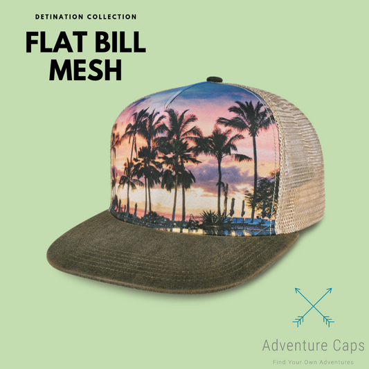 Palm Flat Bill Mesh  |  Classic Snapback