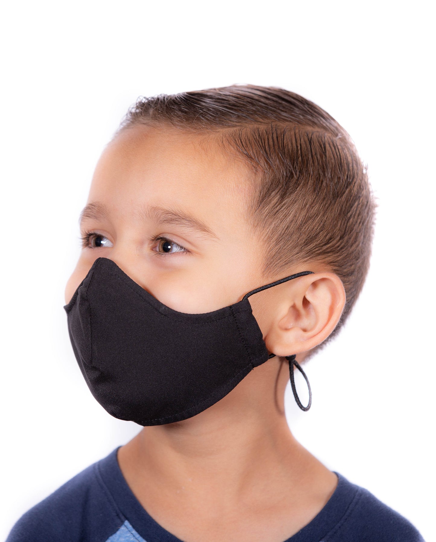 Low Profile 2 Layer Fabric Facemask-Kids w/Adjustable Sliders (5 Colors)