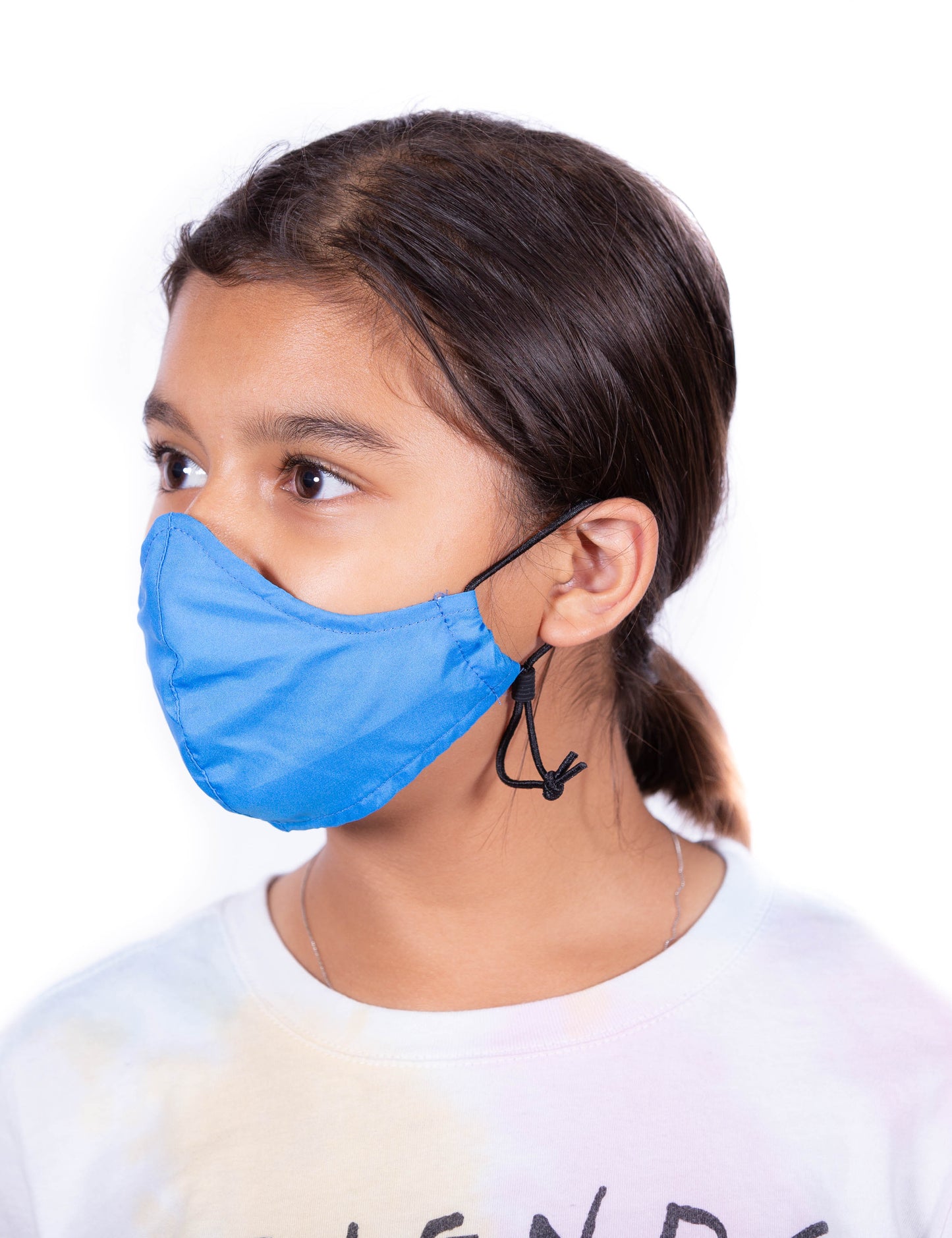 Low Profile 2 Layer Fabric Facemask-Kids w/Adjustable Sliders (5 Colors)