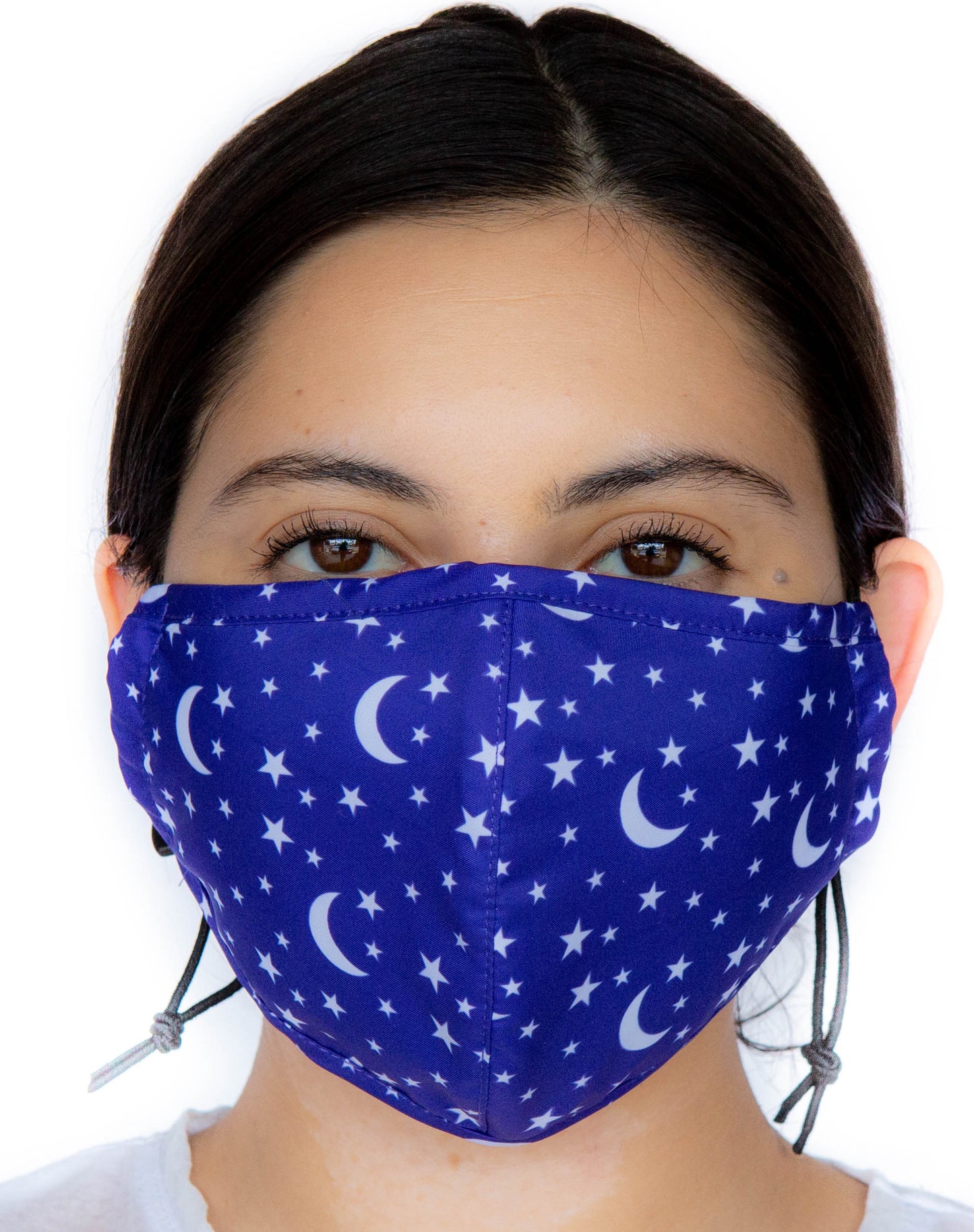 3 Layer Large Fabric Facemask W/Toggles-Twin ( 9 Colors)