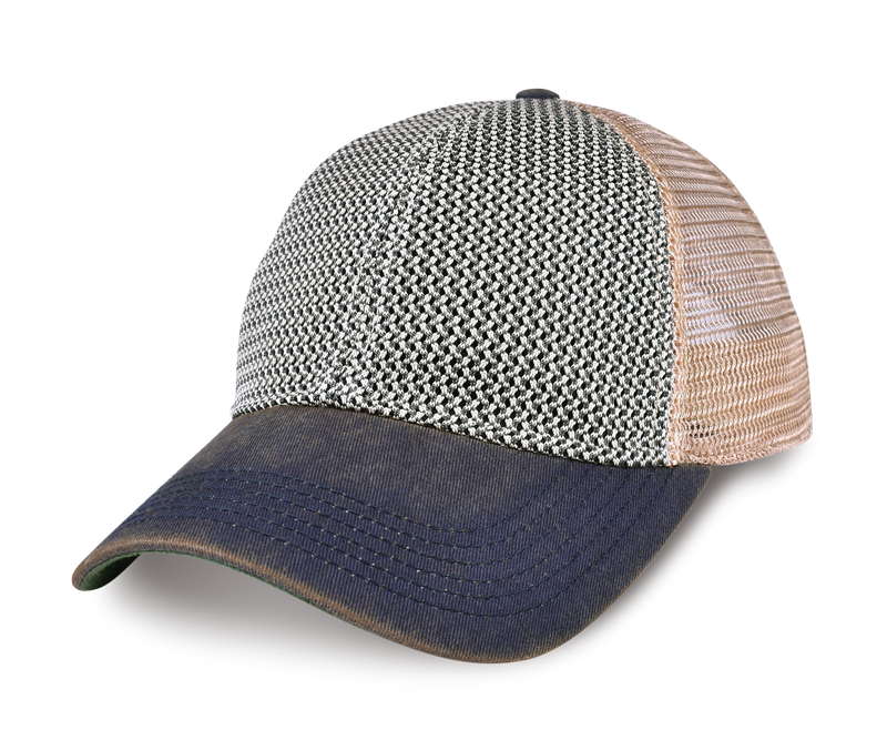 Unstructured Decaying Wash Mesh Hat （2 Tone）