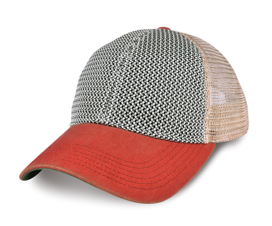 Unstructured Decaying Wash Mesh Hat （2 Tone）