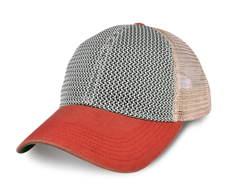 Unstructured Decaying Wash Mesh Hat （2 Tone）