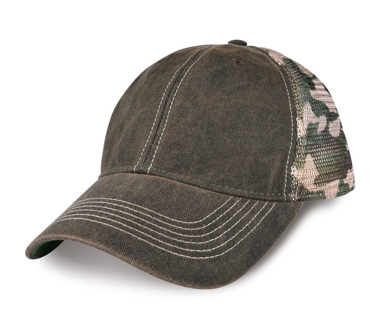 Trucker Camo Washed Hat （ 7 colors ）