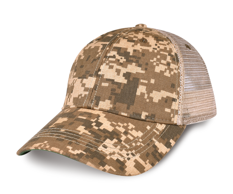 Trucker Camo Washed Hat （ 7 colors ）