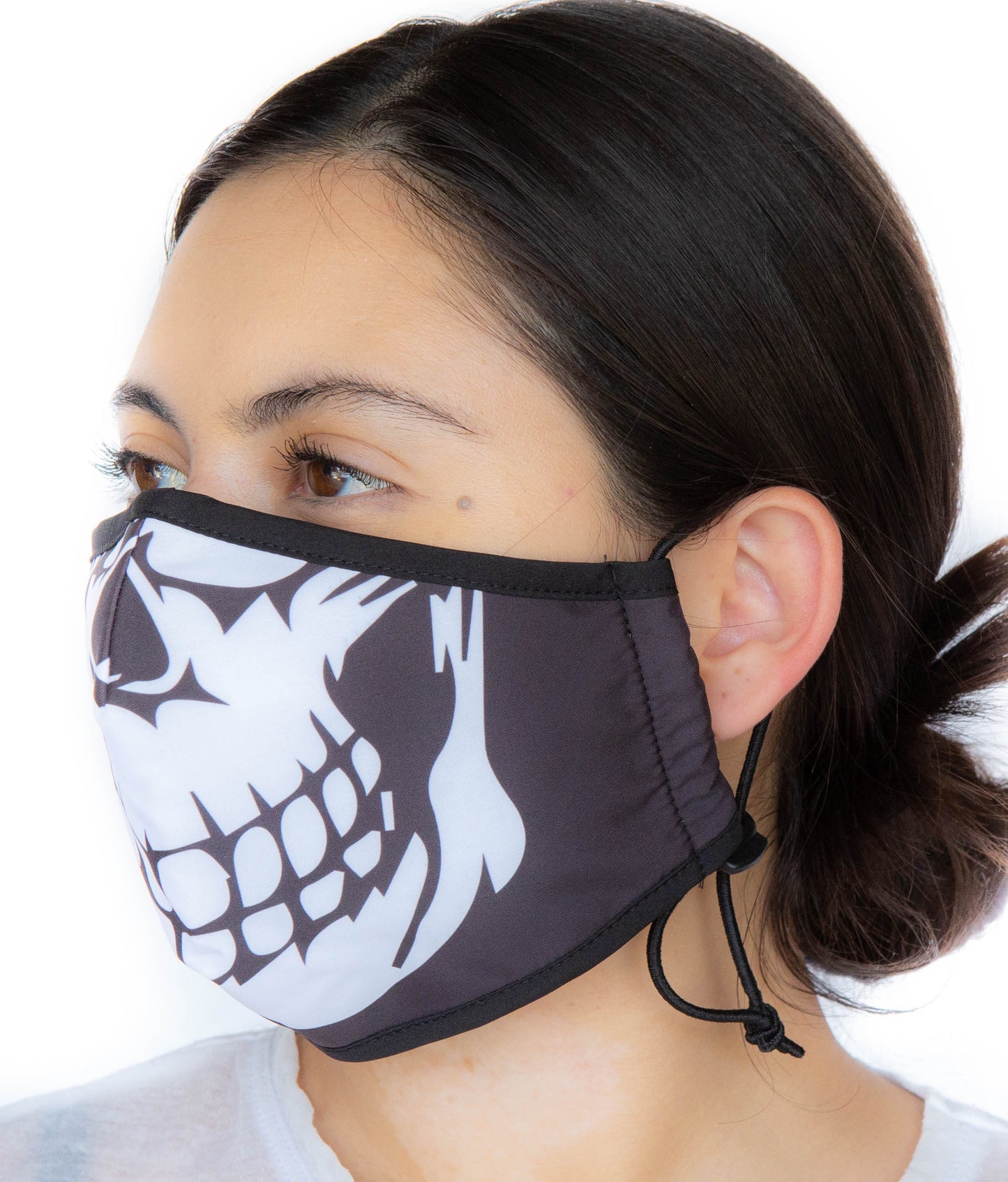 3 Layer Large Fabric Facemask W/Toggles-Twin ( 9 Colors)