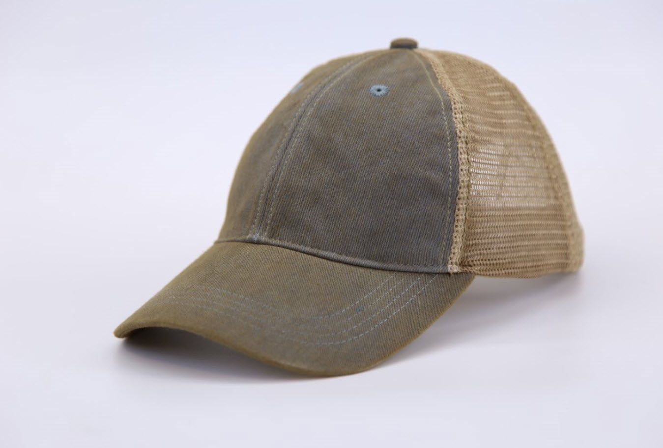 Overdye Vintage Distressed Hat With Fabric Strap Closure - ODMC ( 4 Colors )