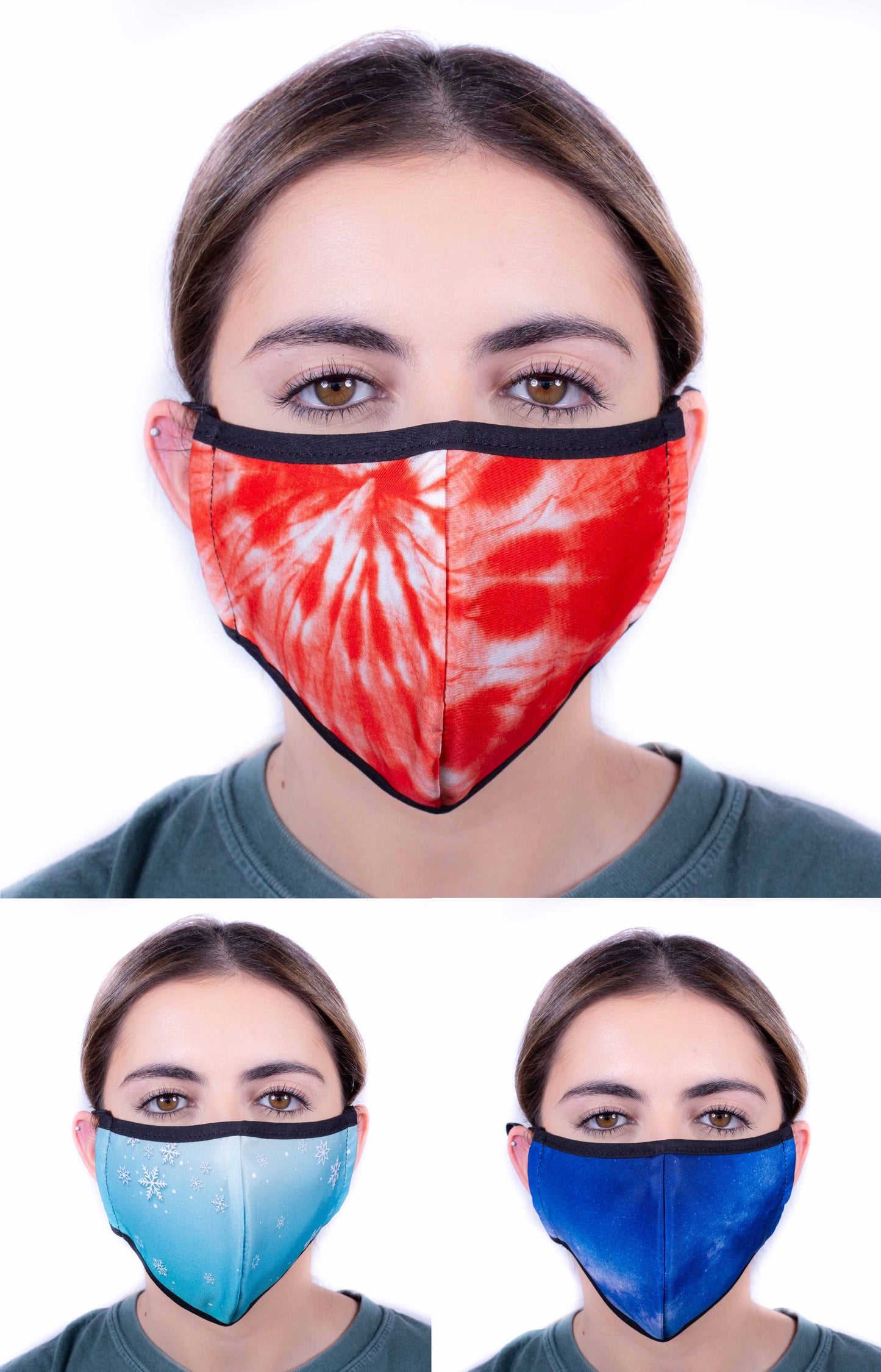 2 Layer Face Mask W/Slider-Bundle (5 Colors)