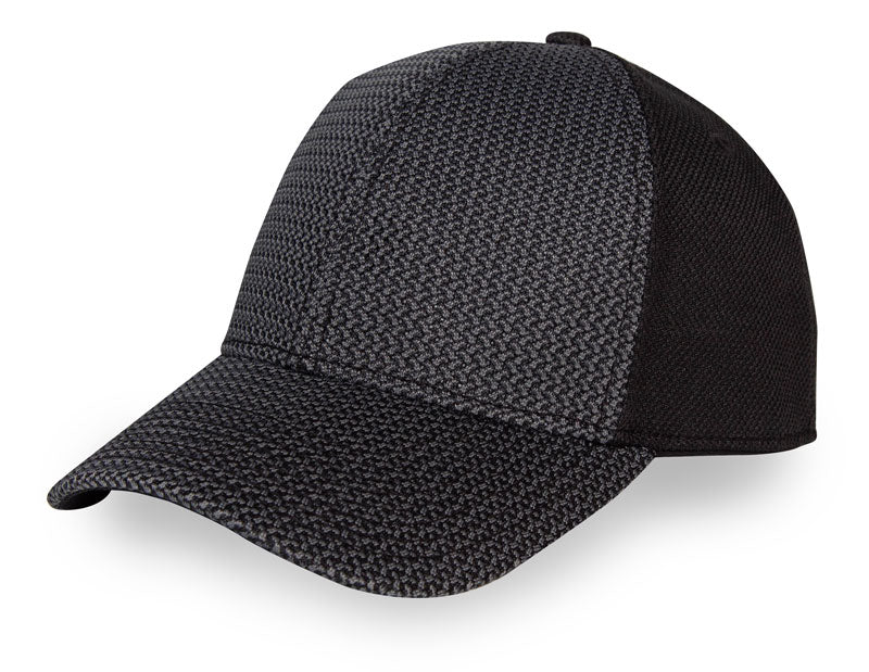 Checker Mesh Crown with Soft Mesh Plastic Snap Hat